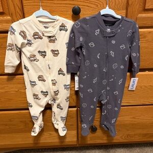 Carter's 2-Pack Footie PJs - NWT - 6 mo